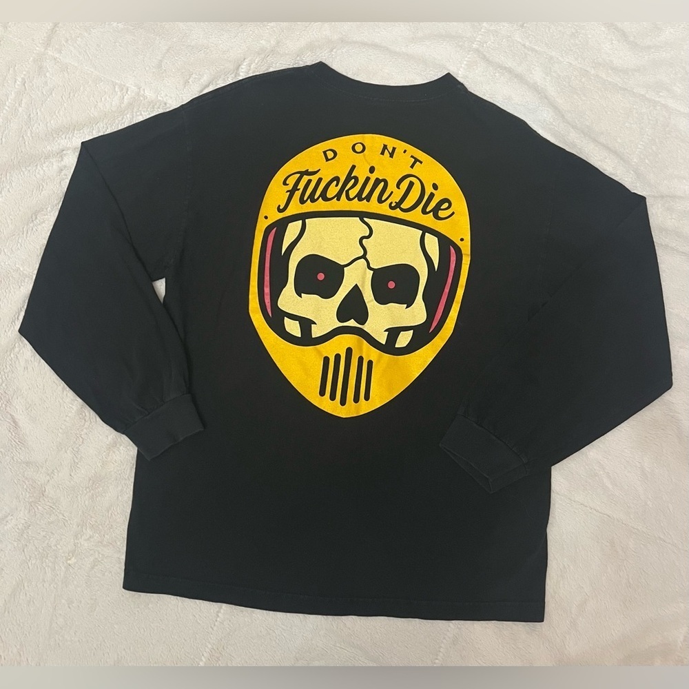 🖤 Bobbers N Choppers Long Sleeve Graphic T-Shirt - Picture 1 of 4